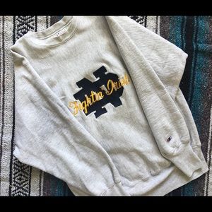 Vintage Notre Dame Champion Reverse Weave
